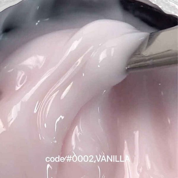 Гель-желе для нарощування нігтів DNKa Jelly Gel, №0002, Молочний (Vanilla), 15 мл JGD0002 фото