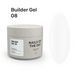 Гель камуфлюючий для нарощування нігтів, NAILSOFTHEDAY Builder Gel, №08, молочний, 30 мл 4821431100000 фото 1