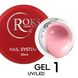 Гель камуфлюючий для нарощування нігтів, Roks Builder Gel, №01, ніжно-персиковий, 30 мл 5902000040312 фото 1