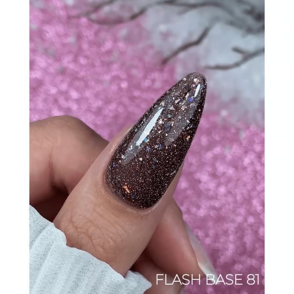 База світловідбивна, Edlen Cover base Flash, №81, коричнева, 17 мл 4000423281 фото