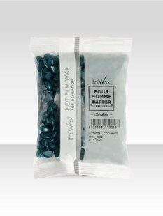 Воск в гранулах для депиляции ItalWAX, Pour Homme Barber Edition, для мужчин, 100 грамм C_FWP100_BE_IT фото