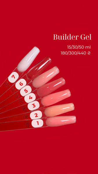 Гель камуфлюючий для нарощування нігтів, Roks Builder Gel, №03, ніжно-кораловий, 30 мл 5902000040336 фото