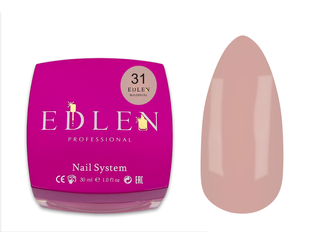 Гель камуфлюючий для нарощування нігтів, Edlen Builder gel Office, №31, світло-бежевий, 30 мл 4000360236 фото