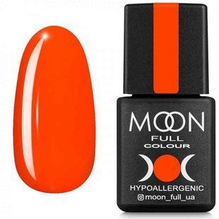 Гель-лак для нігтів Moon Full Neon, №707, колір: морквяно-кораловий, 8 мл 5908254189104 фото