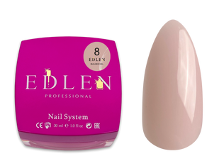 Гель камуфлюючий для нарощування нігтів, Edlen Builder gel, №08, нюдовий, 30 мл 4000360182 фото