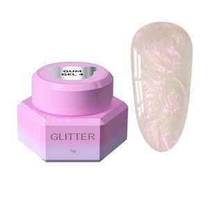 Гель-жвачка для дизайна ногтей,&nbsp;You Are Cute Gum Gel,&nbsp;№04, цвет: молочный с розовым перламутром, 5 мл 759-5827-1721 фото