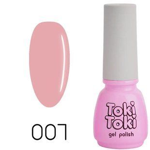 Гель-лак для нігтів, Toki-Toki, №007, колір: бежево-рожевий, 5 мл 2002007 фото