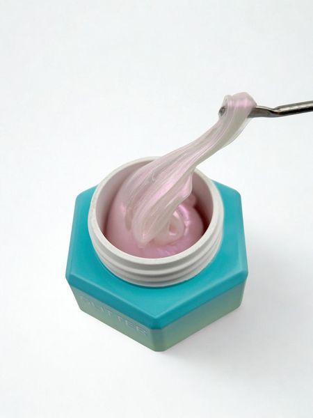 Гель-жуйка для дизайну нігтів, You Are Cute Gum Gel,&nbsp;№04, колір: молочний з рожевым перламутром, 5 мл 759-5827-1721 фото
