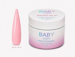 Гель камуфлирующий для наращивания ногтей, Baby&nbsp;Moon Builder Gel, №09, розовый, 15 мл 3132488011 фото