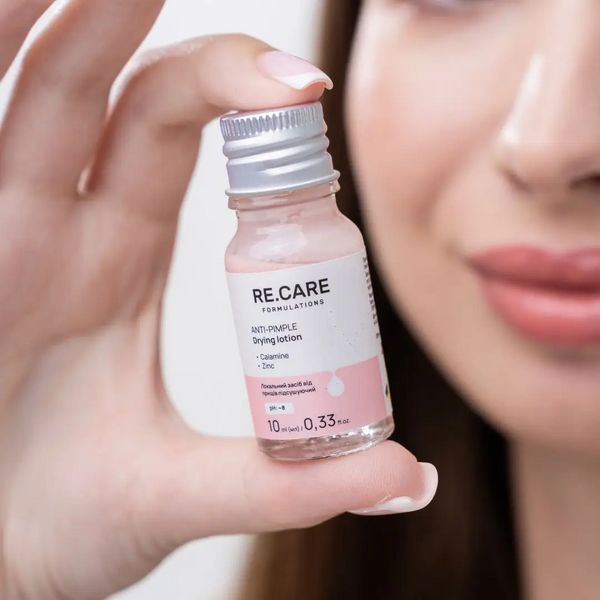 Засіб локальний підсушувальний від прищів RECARE, Anti-Pimple Drying lotion, 10 мл 4823109409231 фото