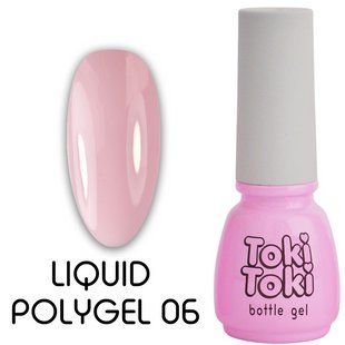 Полигель жидкий для укрепления ногтей, Toki-Toki Liquid Polygel, №06, розовый, 5 мл 2002PG06 фото