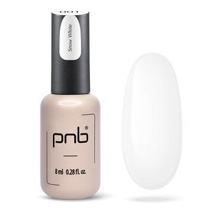 Гель-лак для ногтей, PNB, №001, цвет: белый, 8 мл 3109125900 фото
