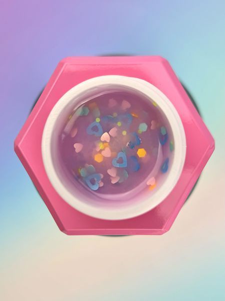 Гель камуфлюючий для нарощування нігтів, You Are Cute&nbsp;Builder Gel, №25, рожевий з сердечками, 15 мл 995-4874-1392 фото