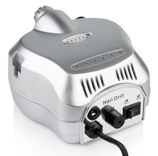Фрезер для манікюру BUCOS ZS-601 PRO SILVER (35000/45W) + 6 покращених фрез, колір: сріблястий 1736907358 фото