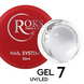 Гель камуфлюючий для нарощування нігтів, Roks Builder Gel, №07, молочний, 30 мл 5902000040374 фото 1