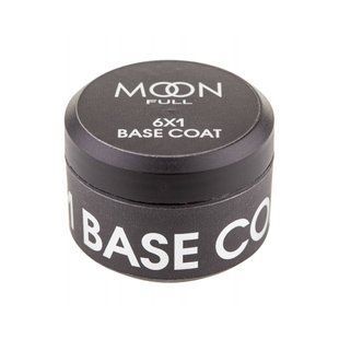 База в банці для гель-лаку Moon Full 6 in 1 Base Coat, 15 мл 5905123021077 фото