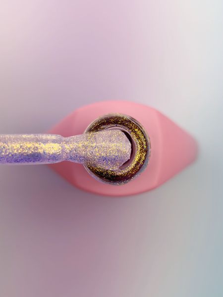 Гель рідкий камуфлюючий для зміцнення нігтів, You Are Cute Bottle Gel Vibe, Dream, золотисто-фіолетовий, 5 мл 709-5712-1653 фото