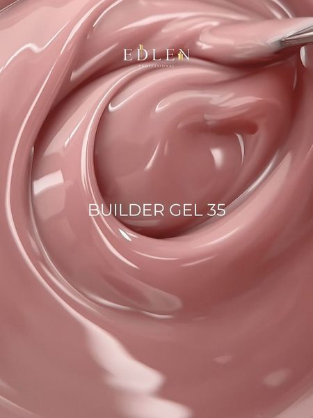 Гель камуфлирующий для наращивания ногтей, Edlen Builder gel Office, №35, нюдово-розовый, 30 мл 4000360240 фото