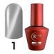 Гель-лак для ногтей с эффектом кошачьего глаза, Roks Cleopatra&nbsp;Cat Eye, №01, цвет: серебристо-платиновый, 6 мл 5902200000109 фото 1