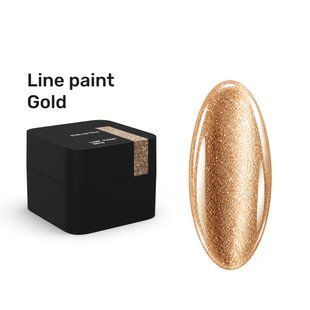 Гель-фарба для дизайну нігтів, BIBLIOTEKA&nbsp;Line paint Gold, колір: золотистий, 5 мл 00-00005251 фото
