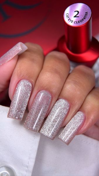 Гель-лак для ногтей с эффектом кошачьего глаза, Roks Cleopatra&nbsp;Cat Eye, №02, цвет: розово-лиловый, 6 мл 5902200000208 фото