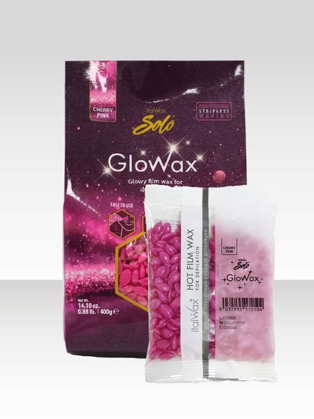 Віск в гранулах для депіляції ItalWAX, GloWax Solo, Рожева вишня, 400 грам C_FWP400_PGL_IT фото