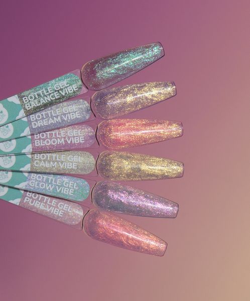 Гель жидкий камуфлирующий для укрепления ногтей, You Are Cute Bottle Gel Vibe, Glow,&nbsp;сиренево-розовый, 5 мл 709-5714-1657 фото