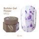 Гель камуфлирующий для наращивания ногтей, Valeri Builder Gel Flower, №02, молочный с фиолетовыми сухоцветами, 15 мл NVBGF15-02 фото 1