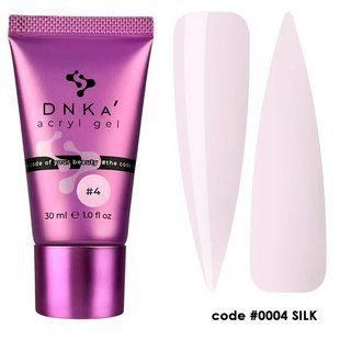 Акрил-гель в тубе DNKa Acryl Gel, №0004, Нежно-розовый (Silk), 30 мл AGD0004T фото