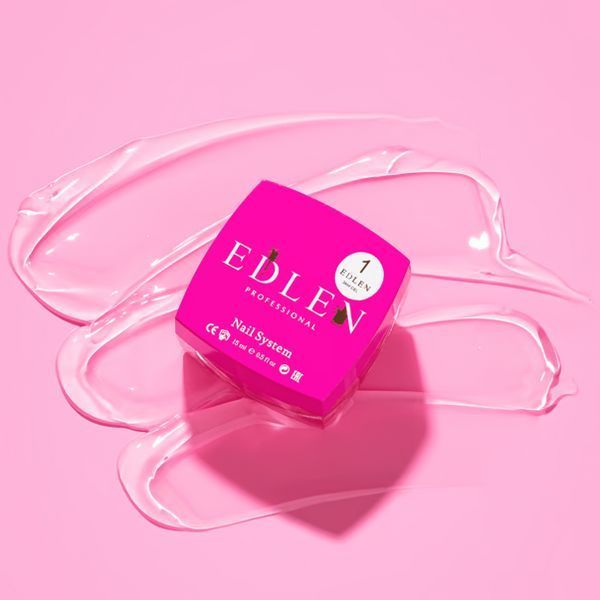 Гель-желе для наращивания ногтей,&nbsp;Edlen Jam Gel, №01, прозрачный, 15 мл 4000390242 фото