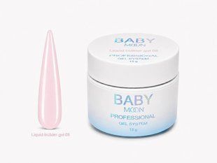 Гель рідкий камуфлюючий для зміцнення нігтів, Baby&nbsp;Moon Liquid&nbsp;Builder Gel, №06, нюдовий, 15 мл 5905123011481 фото