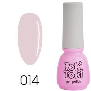 Гель-лак для нігтів, Toki-Toki, №014, колір: напівпрозоро-рожевий, 5 мл 2002014 фото
