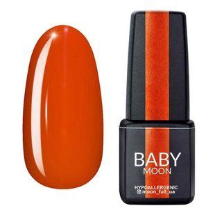 Гель-лак для нігтів Baby Moon Sunny Solo, №08, колір: морквяно-шафрановий, 6 мл 5908254000690 фото