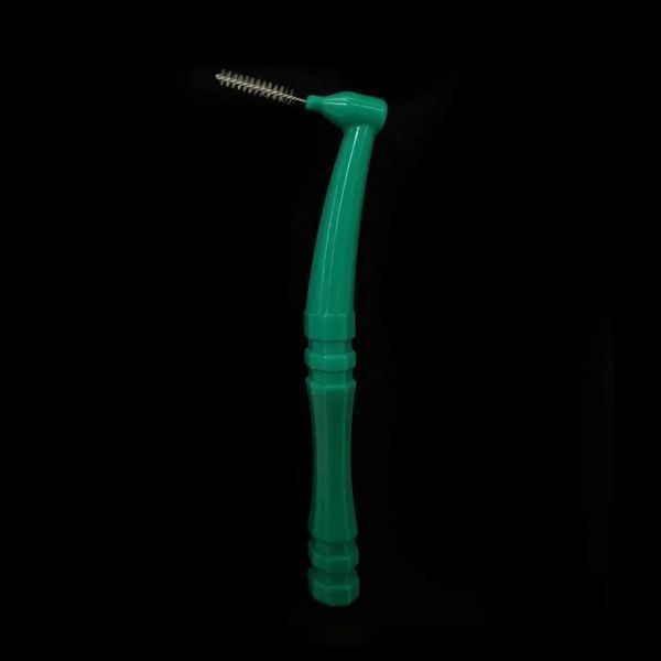 Щеточка Baby Brush для ресниц и бровей (L-форма), зеленая, 1 шт z040170 фото