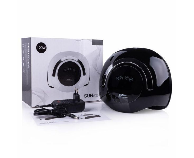 Светодиодная LED лампа для маникюра гель-лака SUN BQ-5T UV/LED 120W Black 1736957092 фото