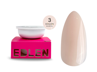 Змінний картридж гелю для нарощування нігтів, Edlen Builder gel, №03, світлий теплий бежевий, 30 мл 4000312036 фото