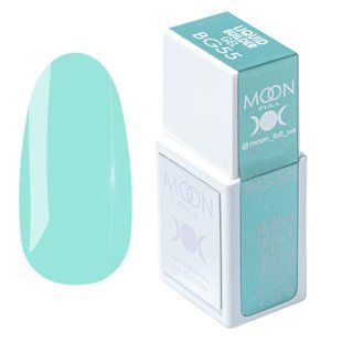 Гель рідкий для зміцнення та нарощування нігтів Moon Full Liquid Builder Gel, №BG55, бірюзовий, 15 мл 5905123023644 фото