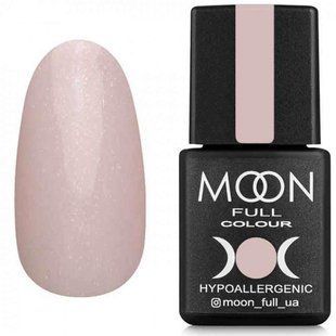 Гель-лак для нігтів Moon Full Opal, №504, колір: ніжно-рожевий напівпрозорий з дрібним золотистим шимером, 8 мл 5908254189012 фото