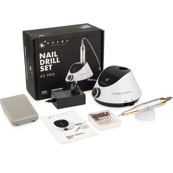 Фрезер для манікюру BUCOS Nail Drill X2 WHITE PEARL (35000/65W) колір: білий 1893943625 фото