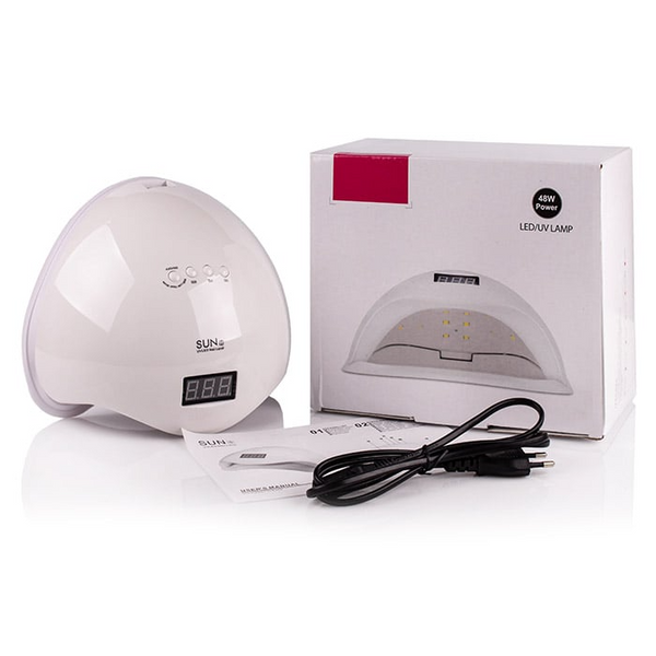 Светодиодная LED лампа для маникюра гель-лака SUN 5 48W UV/LED White 1982864410 фото