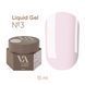 Гель жидкий камуфлирующий для укрепления ногтей, Valeri Liquid Gel, №03, светло-розовый, 15 мл NVLG15-03 фото 1