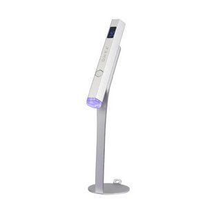 Светодиодный аккумуляторный LED фонарик с подставкой для сушки ногтей DNKa' Lumos Light, 3 W, цвет: серебро UVL-1 фото
