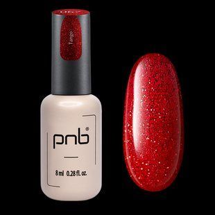 Гель-лак для ногтей, PNB, №067, цвет: красный с микроблеском, 8 мл 3109149563 фото