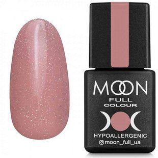 Гель-лак для нігтів Moon Full Opal, №505, колір: бежево-бузковий з різнокольоровим шимером, 8 мл 5908254189029 фото