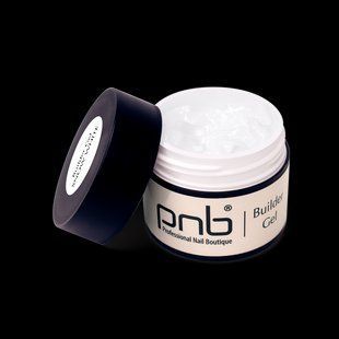 Гель камуфлюючий&nbsp;для нарощування нігтів, PNB Builder Gel, №03 Snow White, білий, 5 мл 3113969233 фото