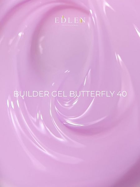 Змінний картридж гелю для нарощування нігтів, Edlen Builder gel Butterfly, №40, молочно-рожевий, 15 мл 4000312244 фото