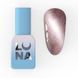 Гель-лак для нігтів з ефектом котячого ока, LUNAmoon Magnetic Cat Eye, №01, колір: кавово-сріблястий з поталлю, 8 мл 382-6383-1973 фото 1
