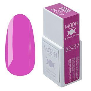 Гель рідкий для зміцнення та нарощування нігтів Moon Full Liquid Builder Gel, №BG57, фуксія, 15 мл 5905123023668 фото