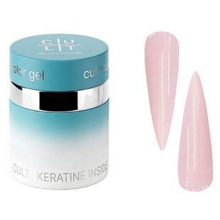 Гель камуфлюючий для нарощування нігтів, Cult Builder Gel Skin Edit, №004, світло-рожевий, 30 мл 1254 фото