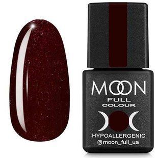 Гель-лак для ногтей Moon Full color, №317, цвет: шоколадно-вишневый с мелким шиммером, 8 мл 5908254188770 фото